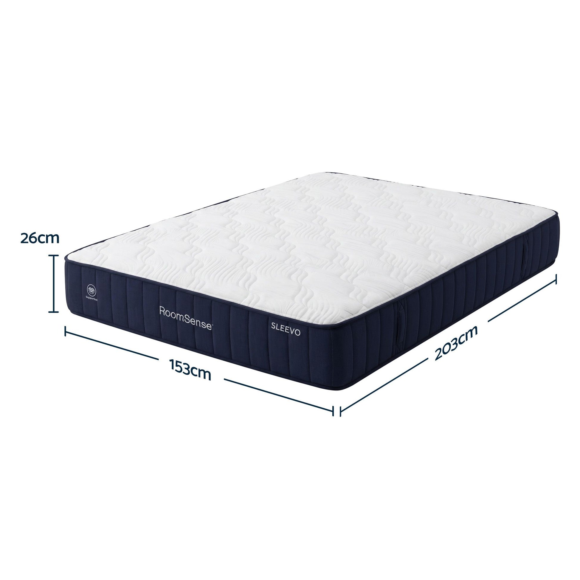 RoomSense Queen Firm Mattress 26cm Bundle with Storage Bed Frame