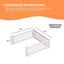 Rooster Farms 0.95m PVC Dog Play Pen Extension for Whelping Box 3 Side Enclosure