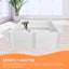 Rooster Farms 0.95m PVC Dog Whelping Box Puppy Birthing Pen - Anti-Crush Rail