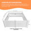 Rooster Farms 0.95m PVC Dog Whelping Box Puppy Birthing Pen - Anti-Crush Rail