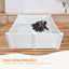 Rooster Farms 1.15m PVC Dog Whelping Box Puppy Birthing Pen - Anti-Crush Rail