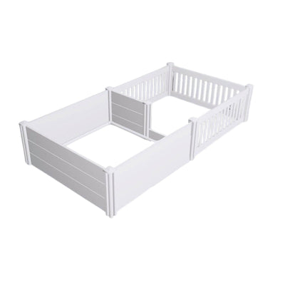 Rooster Farms 1.9m x 0.95m PVC Dog Whelping Box + Playpen Kit - Anti-Crush Rail