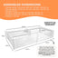 Rooster Farms 2.3m x 1.15m PVC Dog Whelping Box + Playpen Kit - Anti-Crush