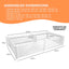 Rooster Farms 2.3m x 1.15m PVC Dog Whelping Box + Playpen Kit - Anti-Crush Rail