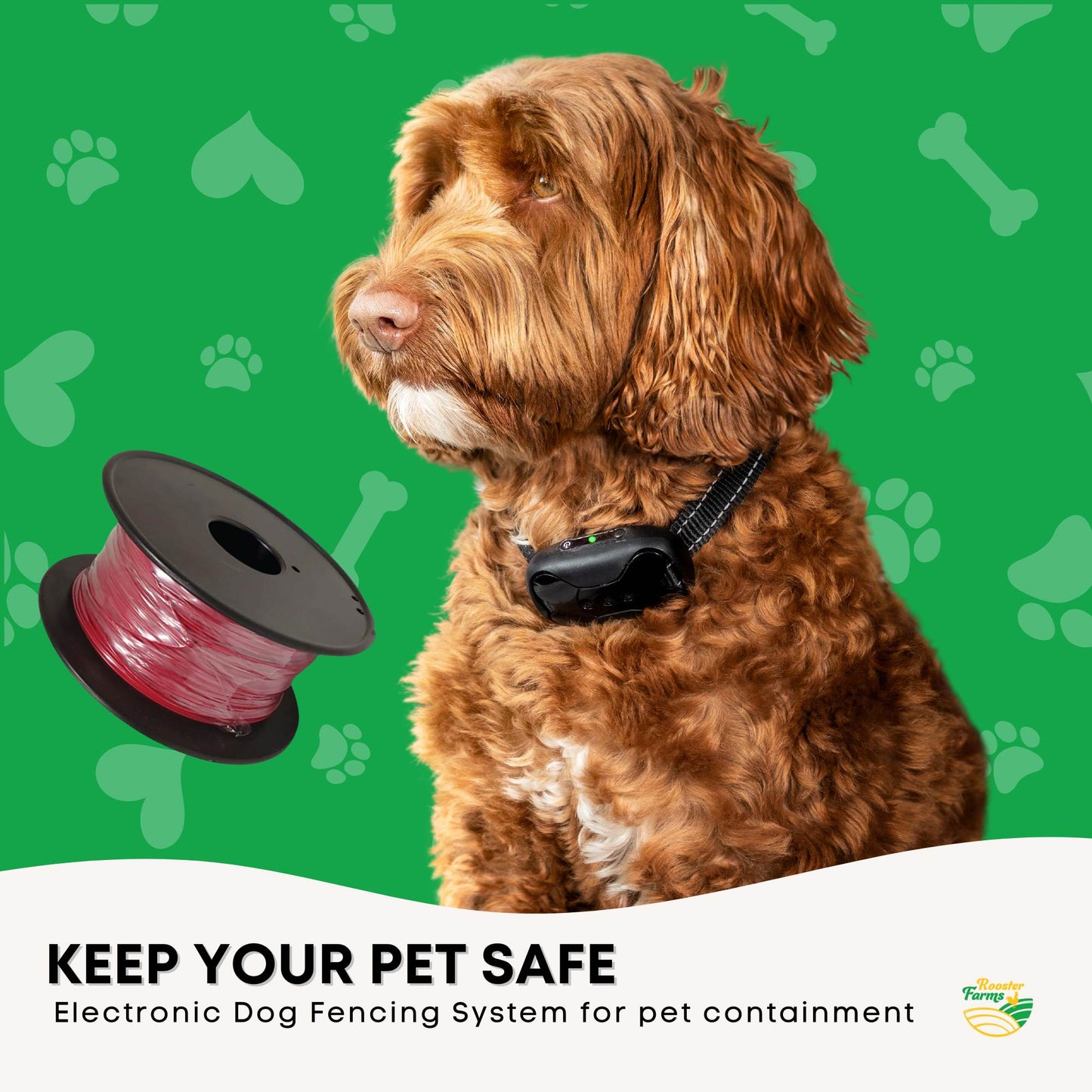 Rooster Farms 500m Dog Fence Underground Boundary Wire Cable - For TP16 Collar