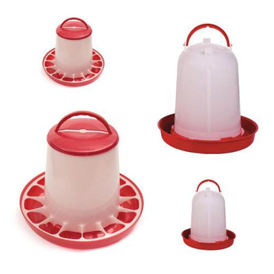 Rooster Farms Chicken Hen Feeder or Drinker Range Automatic Feeders and Waterers