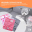 Rooster Farms Female Dog Diapers 3Pk Washable Reusable Nappies Hook + Loop Fit