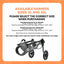 Rooster Farms Large Breed Dog Wheelchair - Adjustable Back Hind Leg Mobility Aid