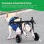 Rooster Farms Little Dog Breed Wheelchair - Back Hind Legs Adjustable Mobility Aid