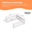 Rooster Farms PVC Dog Play Pen Extension for Whelping Box - 1.48m x 1.48m x 0.48m