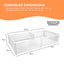 Rooster Farms PVC Dog Whelping Box + Play Pen 1.9m x .95m x 0.48m - Birthing Kit