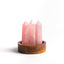 Rose Quartz Crystal Trio