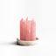 Rose Quartz Crystal Trio