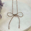 Rose gold bow necklace – Tarnish Proof Jewellery