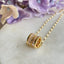 Round Silver & Gold Circle Necklace – Tarnish Proof Jewellery
