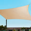 Instahut Sun Shade Sail Cloth Shadecloth Rectangle Heavy Duty Sand Canopy 3x4m