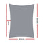 Instahut Shade Sail 6x8m Rectangle 280GSM 98% Grey Shade Cloth