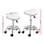 Artiss 2X Saddle Salon Stool Swivel Barber Hair Dress Chair Hydraulic Lift White