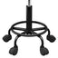 Artiss Salon Stool Square Swivel Chair Black