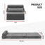 Artiss 3-in-1 Folding Sofa Bed Armless Lounger Chair with Side Pocket and Pillow
