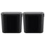 Devanti Automatic Trash Bin 2PCS with Lid 11L Motion Sensor Kitchen Bin Touchless Garbage Can Modern Black Plastic Slim Rubbish Bin with Liner Holder for Kitchen, Home, Office