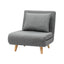Artiss Sofa Bed Convertible Couch Recliner Lounge Chair Linen Grey