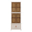 Artiss Foldable Storage Cabinet Stackable Wardrobe Box Clear Magnetic Door White