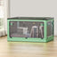 Artiss Storage Container Foldable Stackable Large 5 Sides Open Transparent 82L