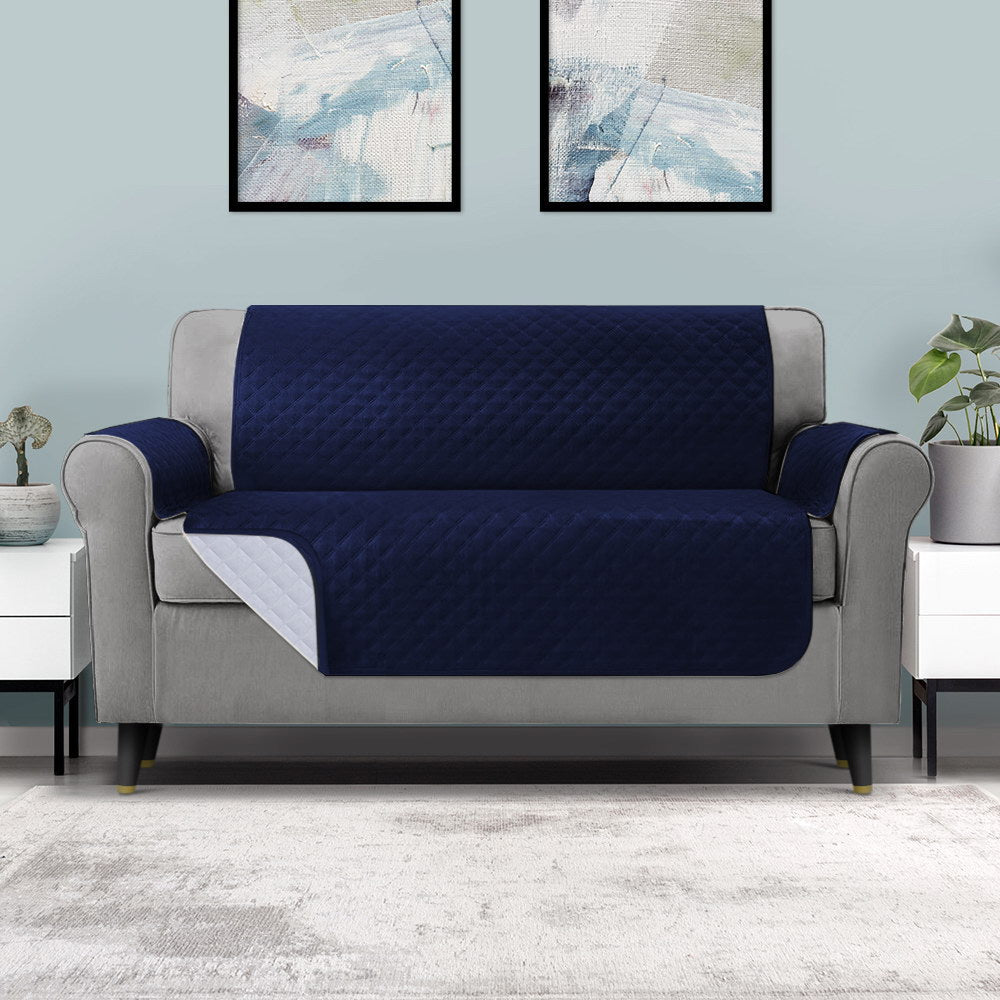 Artiss Sofa Cover Couch Covers 3 Seater 100% Water Resistant Navy