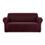 Artiss Sofa Cover Elastic Stretchable Couch Covers Burgundy 3 Seater