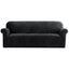 Artiss Sofa Cover Couch Covers 4 Seater Velvet Black