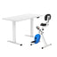 Artiss Under Desk Folding X-Bike with 140cm Automatic Standing Desk Magnetic Resistance White