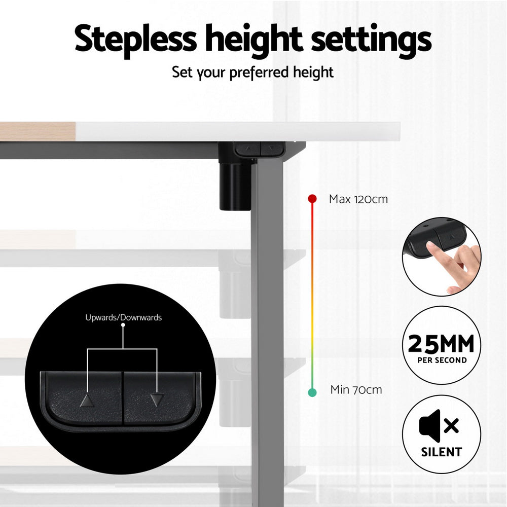 Artiss 360mm Treadmill Electric Walking Pad with140cm Automatic Standing Desk