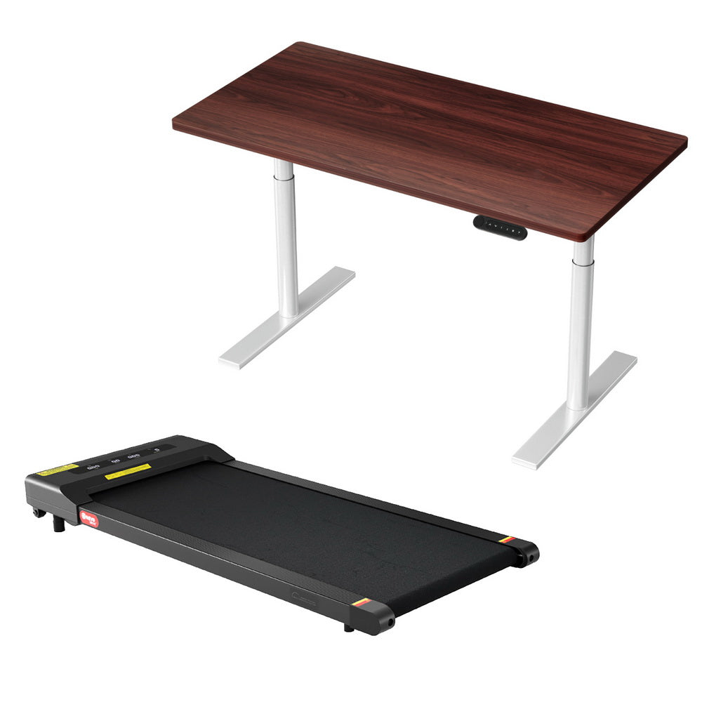 Artiss 400mm Treadmill Electric Walking Pad with 120cm Automatic Standing Desk