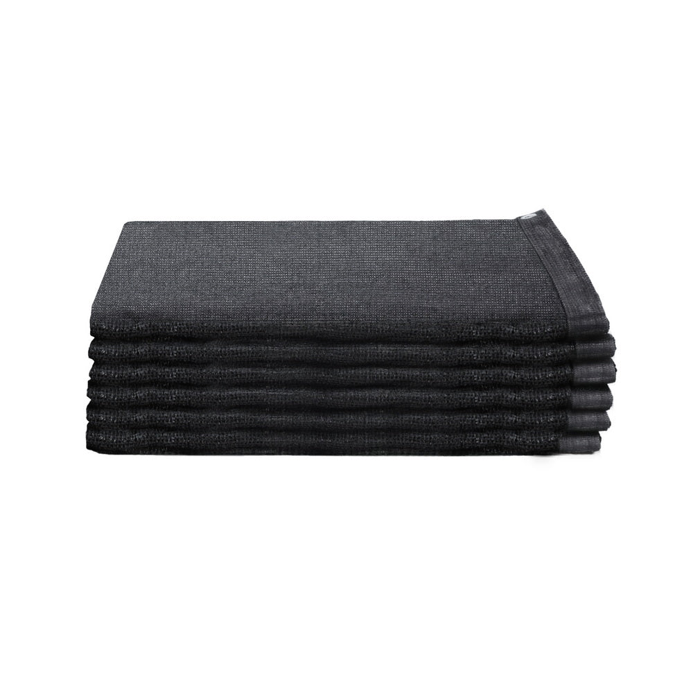 Instahut Shade Cloth Sun Shade Fabric Patio UV Resistant Black 10x2m