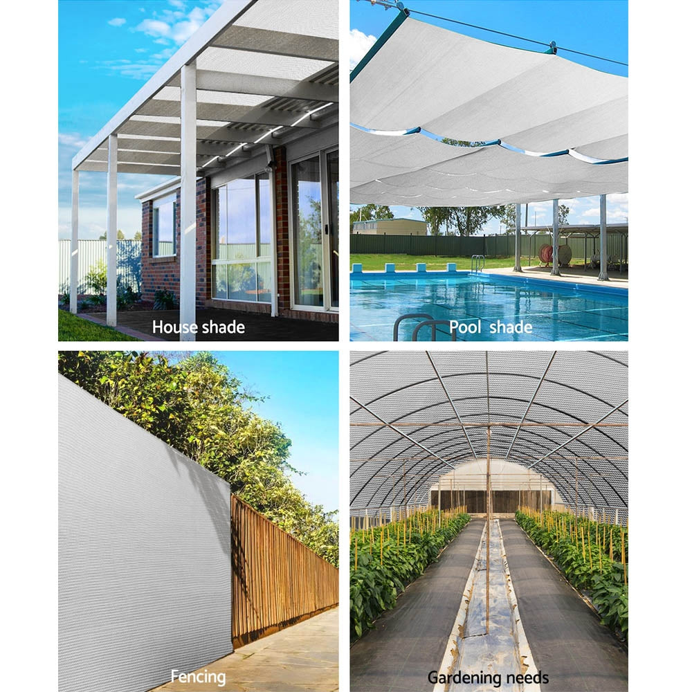 Instahut Shade Cloth Shadecloth 90%UV Sun Sail Garden Mesh Roll Outdoor 3.66x30m