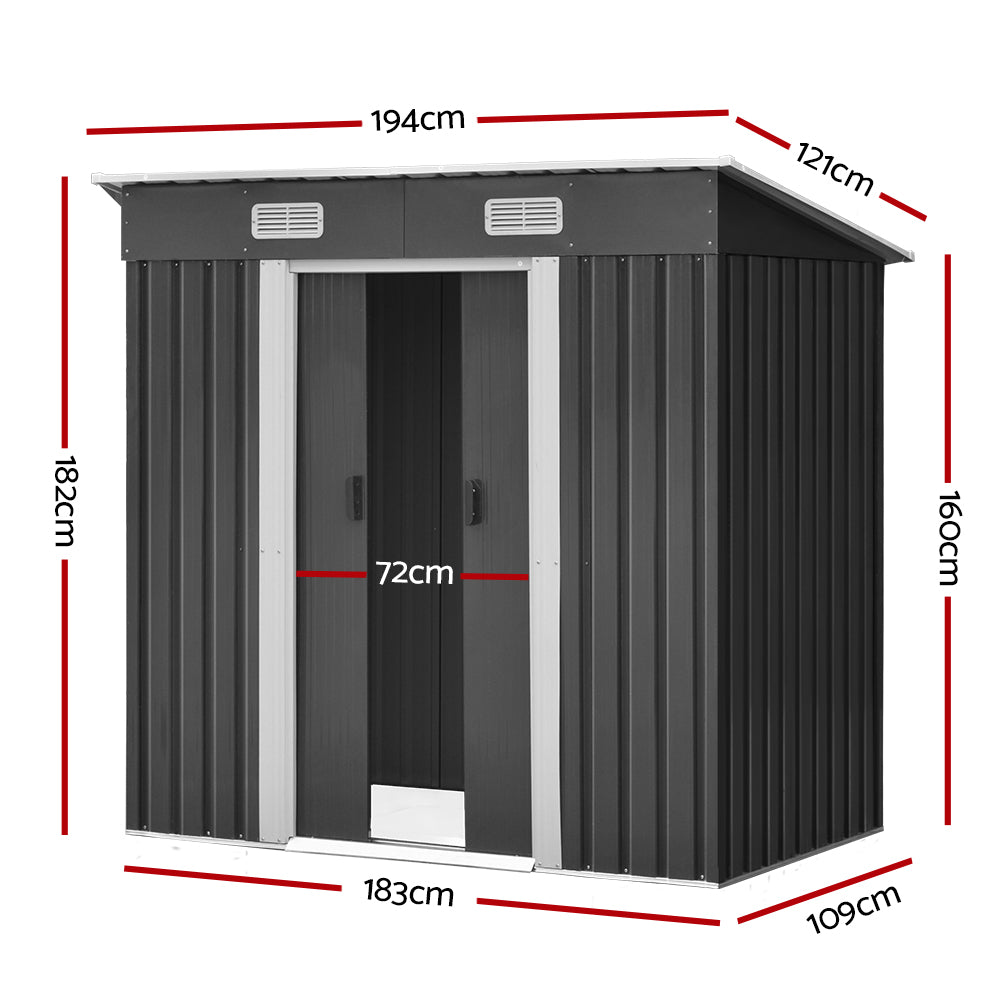 Giantz Garden Shed 1.94x1.21M Outdoor Storage Sheds Tool Workshop