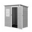 Giantz Garden Shed Outdoor Storage Box 1.87x1.28M Resin Tool Shed Backyard Grey