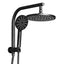 Cefito WELS 9'' Rain Shower Head Set Round Handheld High Pressure Wall Black