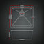 Cefito Stainless Steel Sink 51x45CM With Pull Out Mixer Tap Kitchen Single Bowl Black
