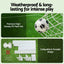 Everfit 8FT Soccer Football Goal Net UPVC Frame with PE Mesh Weatherproof Portable Goals for Backyard Training Competitive Play