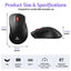 SOLAKAKA Silent Wireless Mouse Bluetooth 2.4GHz 4200 DPI 7 Buttons