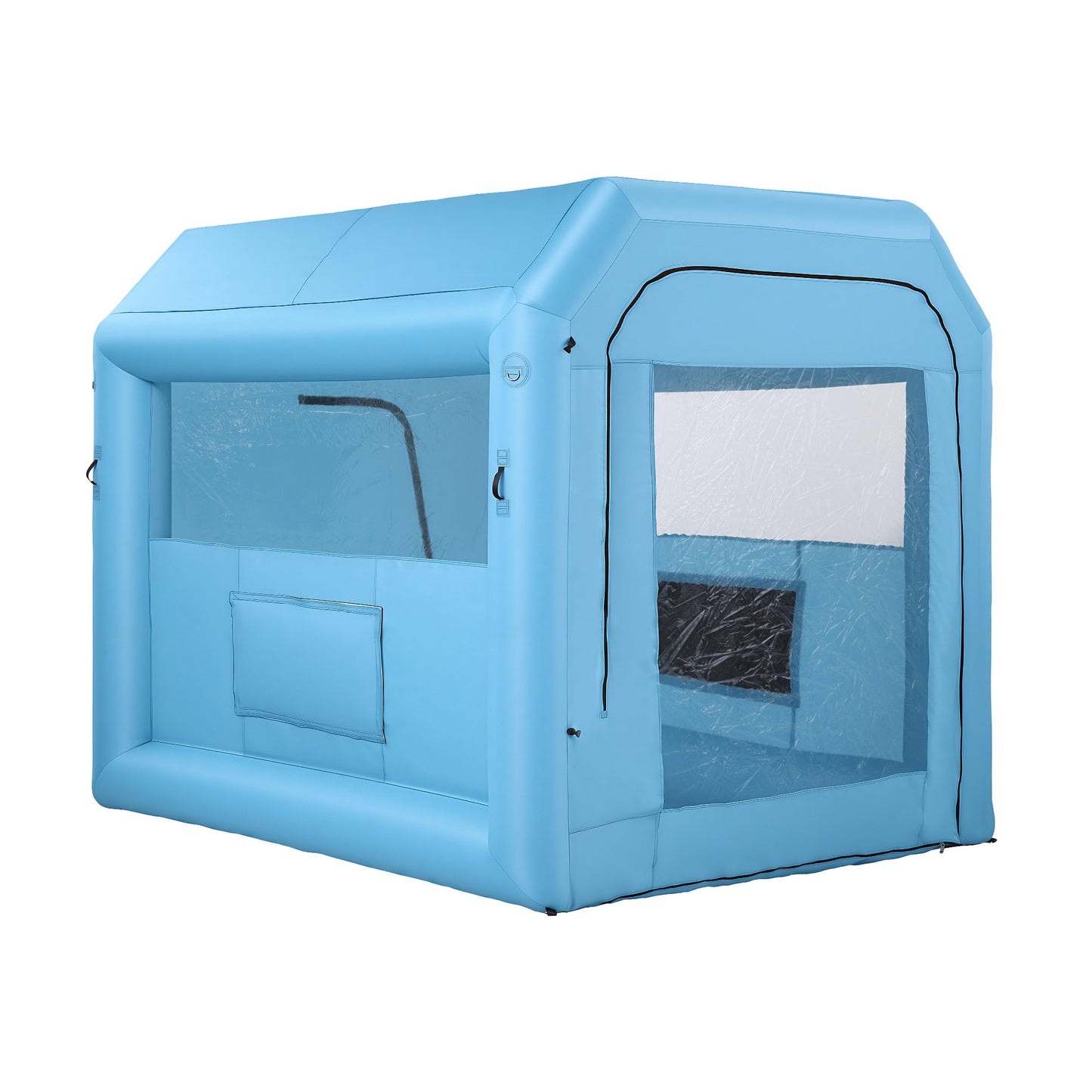 Giantz Inflatable Paint Booth 2.5X2.5X3M Inflatable Spray Booth with 550W Powerful Blower and Air Filter System, Round Roof with Light Hook, for Painting Bicycle, Motorcycle, Furniture Refinishing DIY