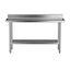 Cefito Stainless Steel Kitchen Bench w/ Splashback 1500x600MM 430