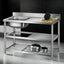 Cefito Stainless Steel Kitchen Bench Work Table with Sink Splashback 120cm