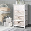 Artiss 3 Basket Storage Drawers - White