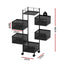 Artiss Storage Trolley Kitchen Cart 5 Tiers Storage Rack Black