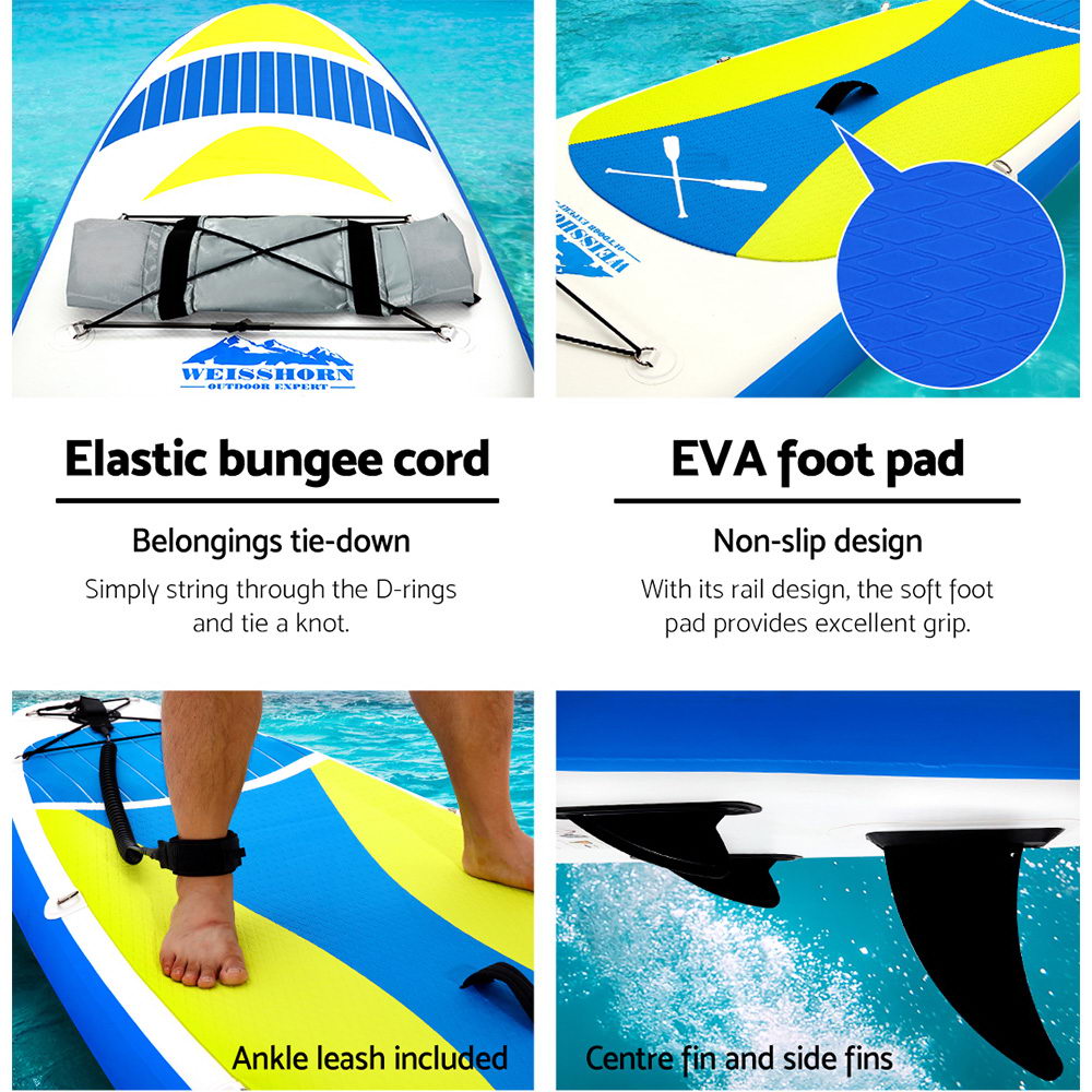 Weisshorn 11FT Stand Up Paddle Board Inflatable SUP Surfborads 15CM Thick