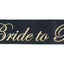 Sashes Hens Sash Party Black/Gold - Bride To Be