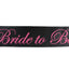 Sashes Hens Sash Party Black/Pink - Bride To Be